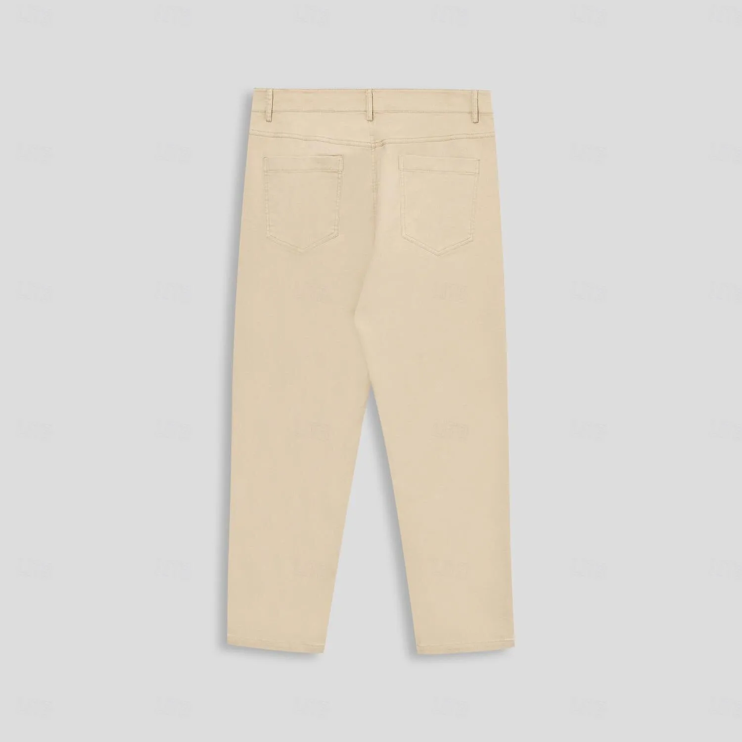 Cotton Side Pockets Straight Pants