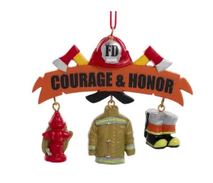 Firefighter Dangle Ornament