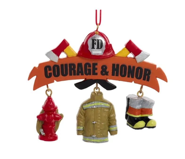 Firefighter Dangle Ornament