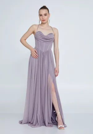 Maxi Corset Chiffon Dress