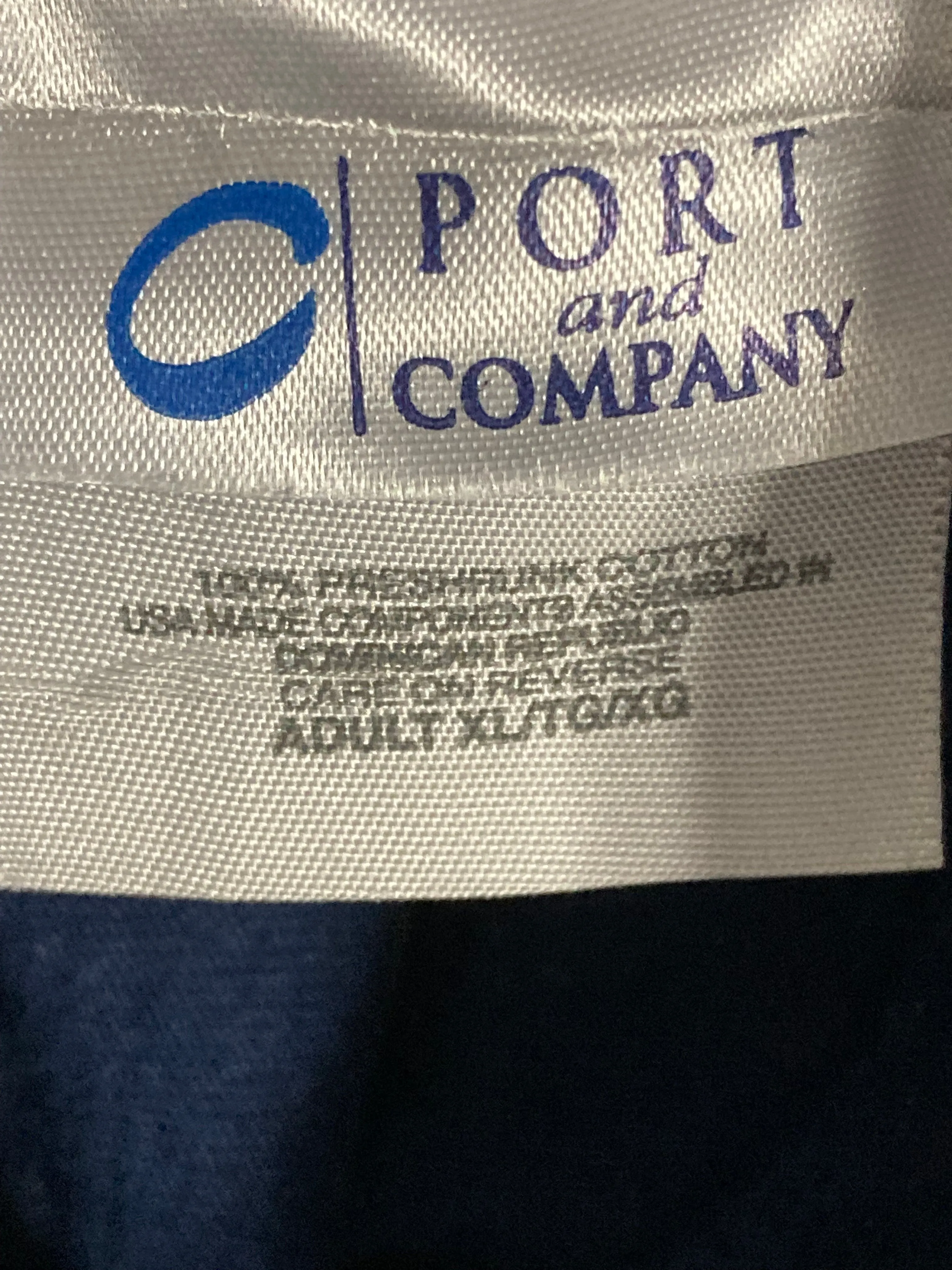 PORT & COMPANY "ST JOHNS" Graphic Print Adult T-Shirt Tee Shirt XL Extra Xtra Large Blue Shirt